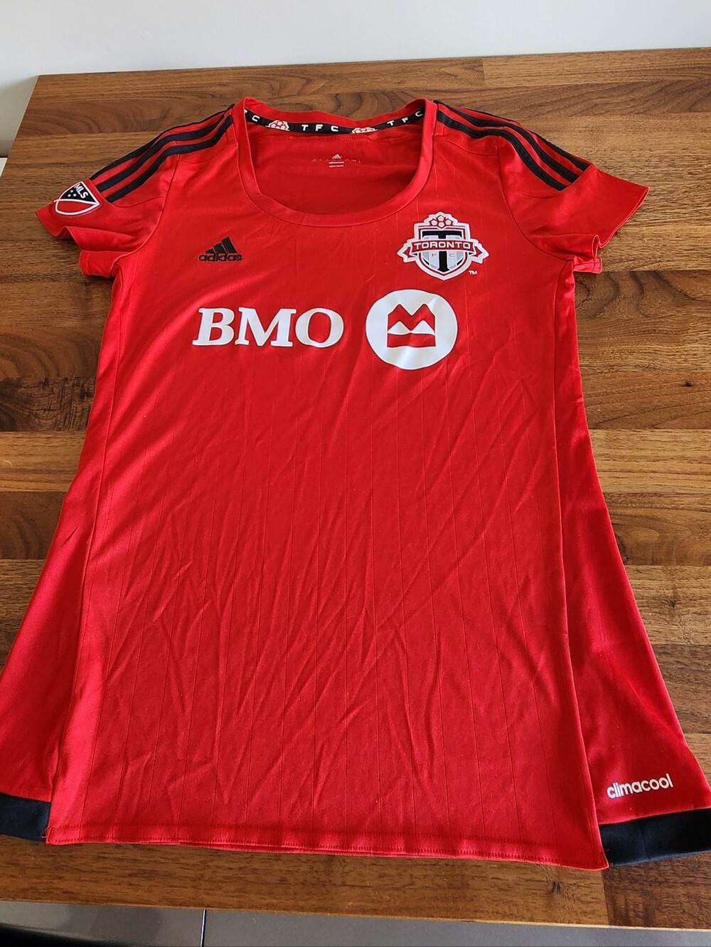 adidas Toronto FC Red Women's Jersey with Black Accents